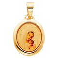 14K Yellow Gold Religious Pendant - PT185