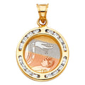 14K Yellow Gold Religious Pendant - PT193