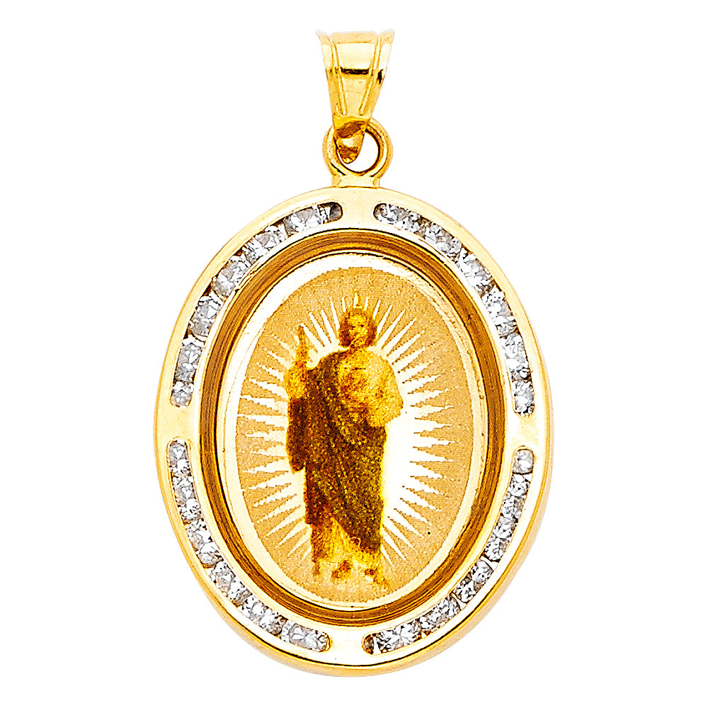 14K Yellow Gold Religious Pendant - PT200