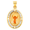 14K Yellow Gold Religious Pendant - PT203
