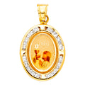 14K Yellow Gold Religious Pendant - PT205