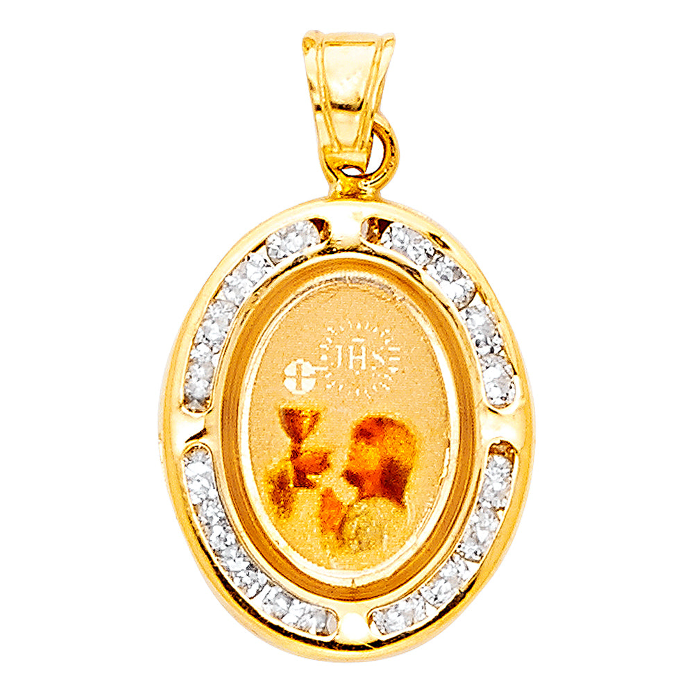14K Yellow Gold Religious Pendant - PT205