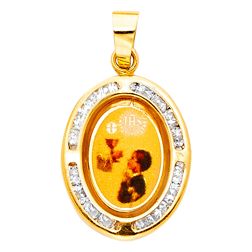 14K Yellow Gold Religious Pendant - PT206