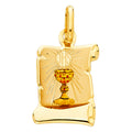 14K Yellow Gold Religious Pendant - PT207