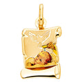 14K Yellow Gold Religious Pendant - PT208