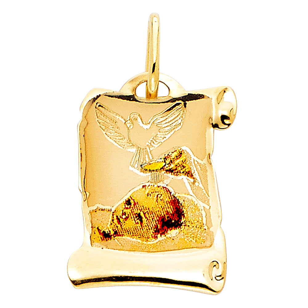 14K Yellow Gold Religious Pendant - PT211