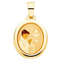 14K Yellow Gold Religious Pendant - PT214