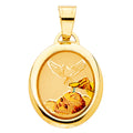14K Yellow Gold Religious Pendant - PT216