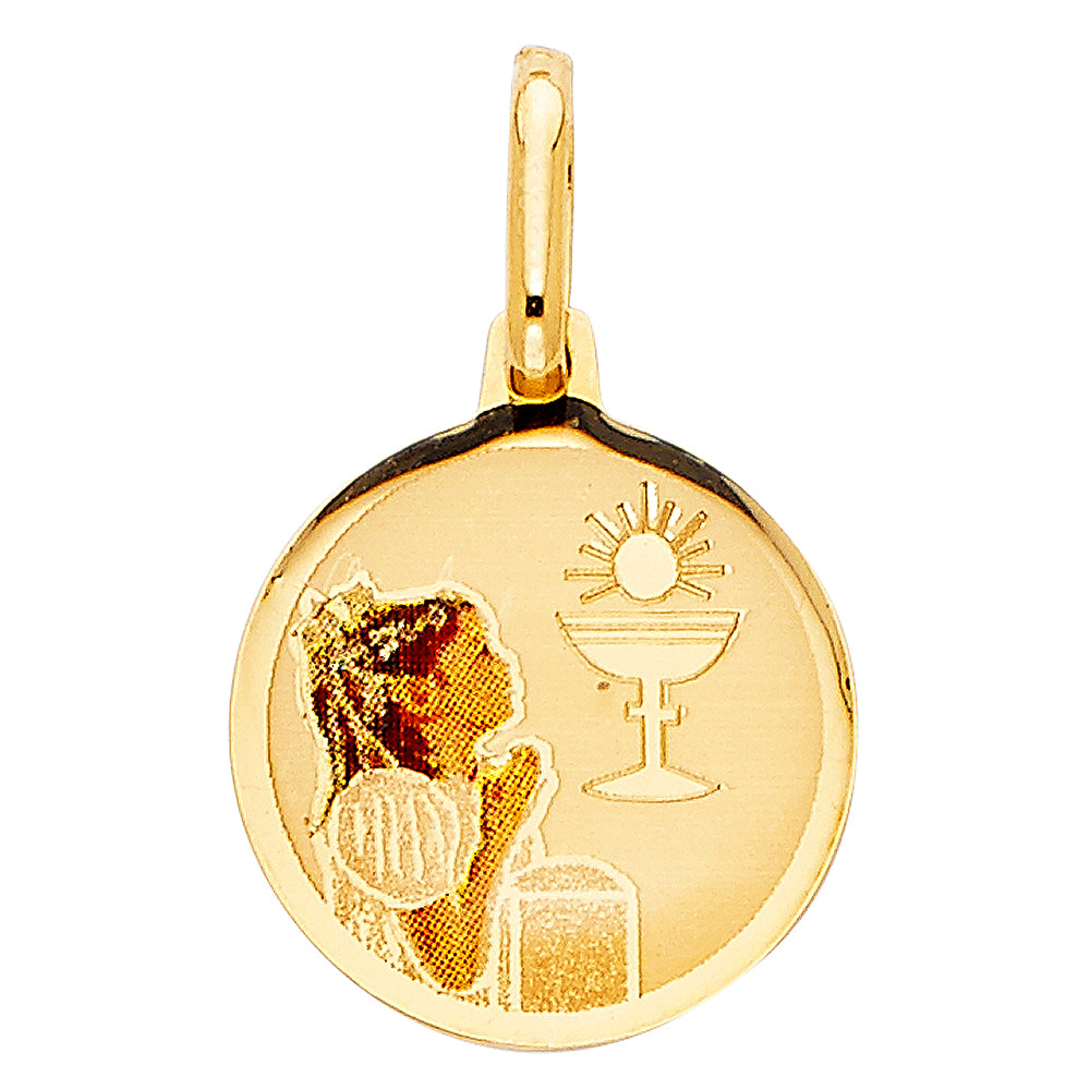 14K Yellow Gold Religious Pendant - PT217