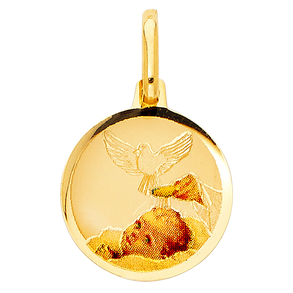 14K Yellow Gold Religious Pendant - PT219