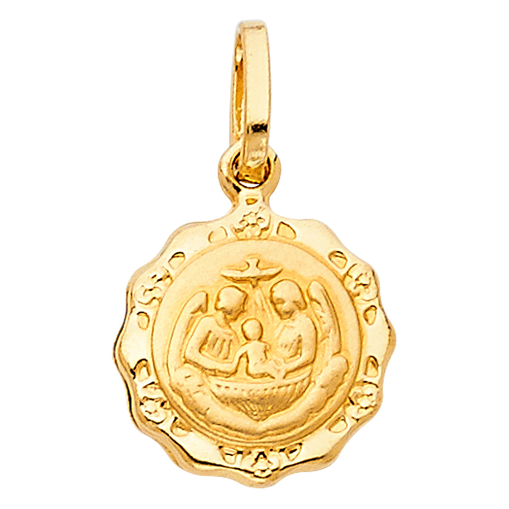14K Yellow Gold Religious Pendant - PT240