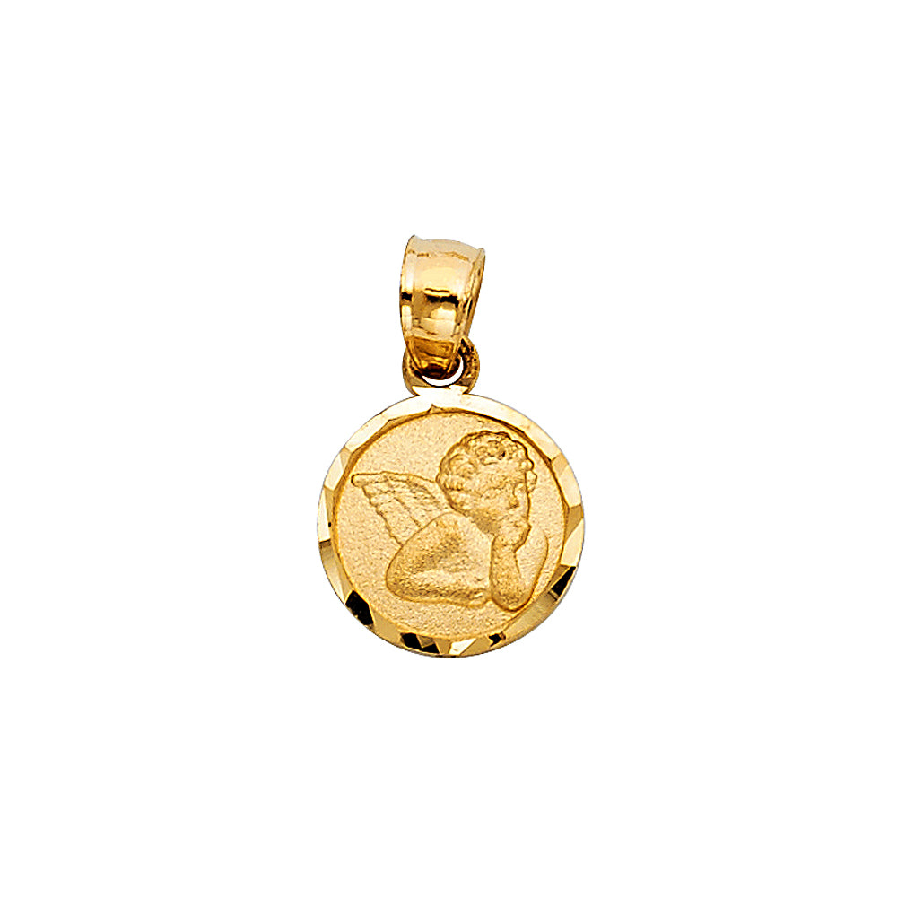 14K Yellow Gold Religious Pendant - PT244