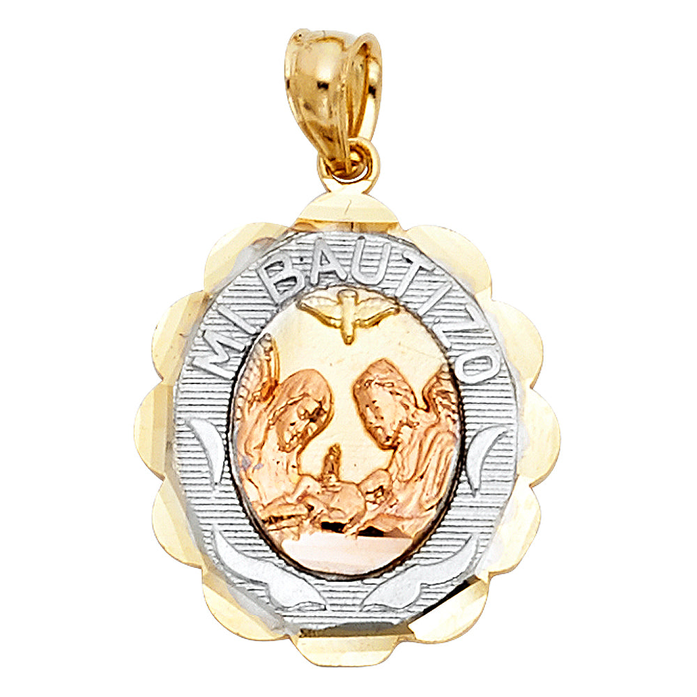 14K Yellow Gold Religious Pendant - PT245