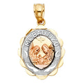 14K Yellow Gold Religious Pendant - PT246