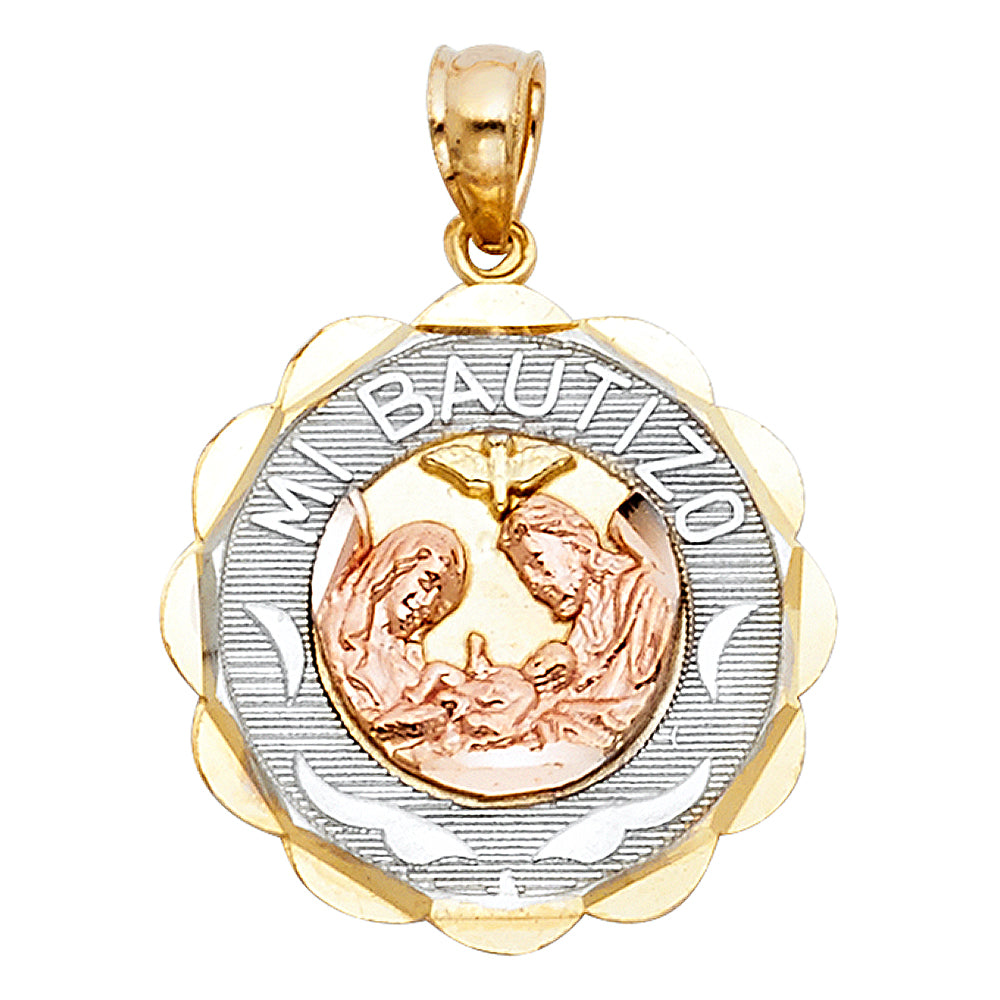 14K Yellow Gold Religious Pendant - PT247