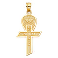 14K Yellow Gold Religious Pendant - PT249