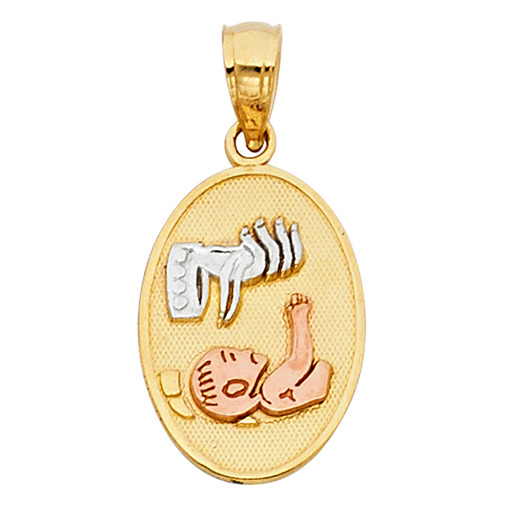 14K Yellow Gold Religious Pendant - PT255