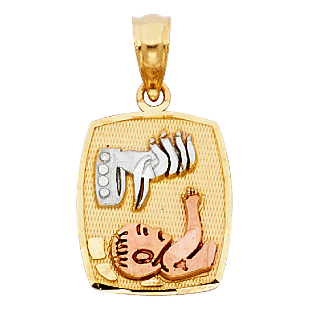 14K Yellow Gold Religious Pendant - PT256