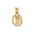 14K Yellow Gold Religious Pendant - PT261