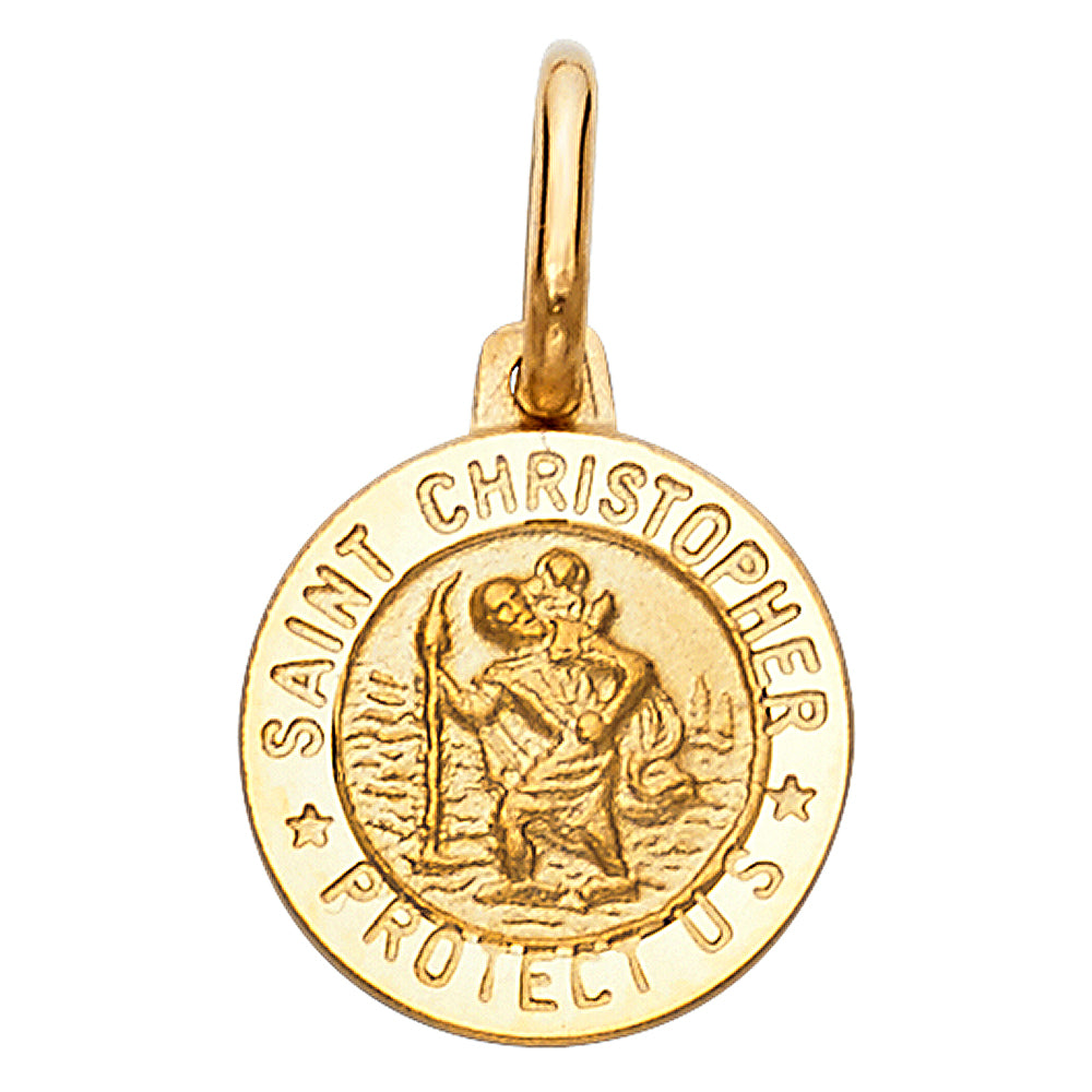 14K Yellow Gold Religious Pendant - PT268