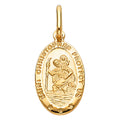 14K Yellow Gold Religious Pendant - PT271