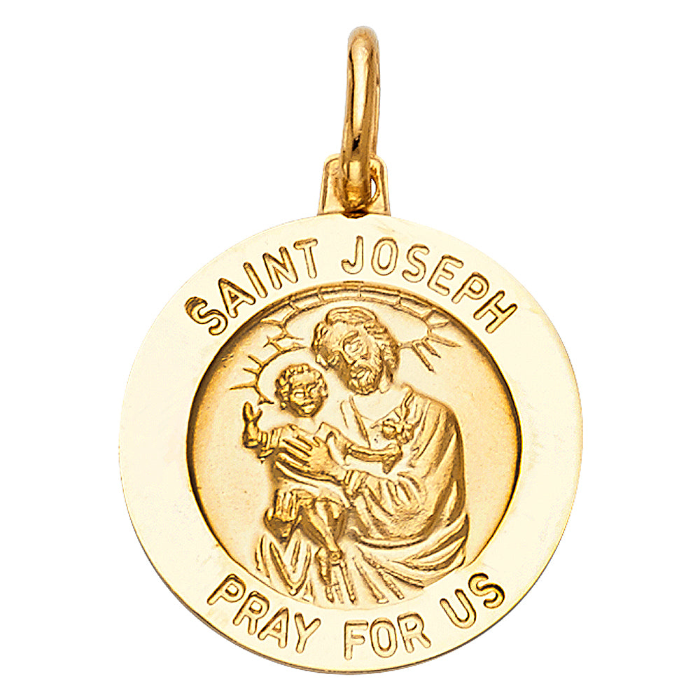 14K Yellow Gold Religious Pendant - PT274