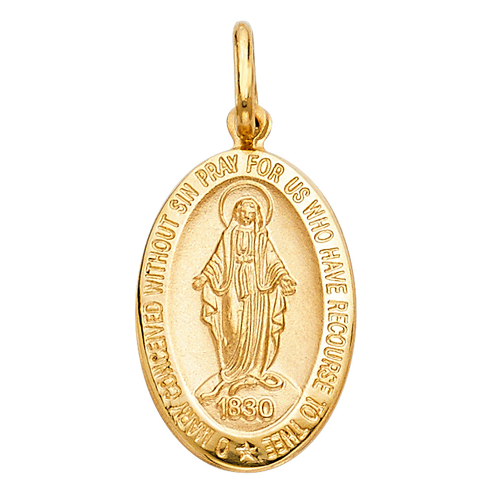 14K Yellow Gold Religious Pendant - PT276