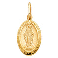 14K Yellow Gold Religious Pendant - PT277