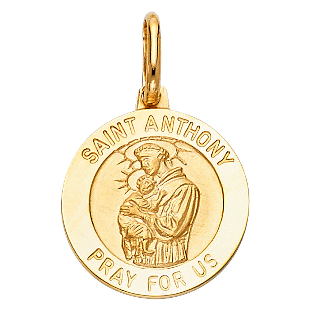 14K Yellow Gold Religious Pendant - PT281