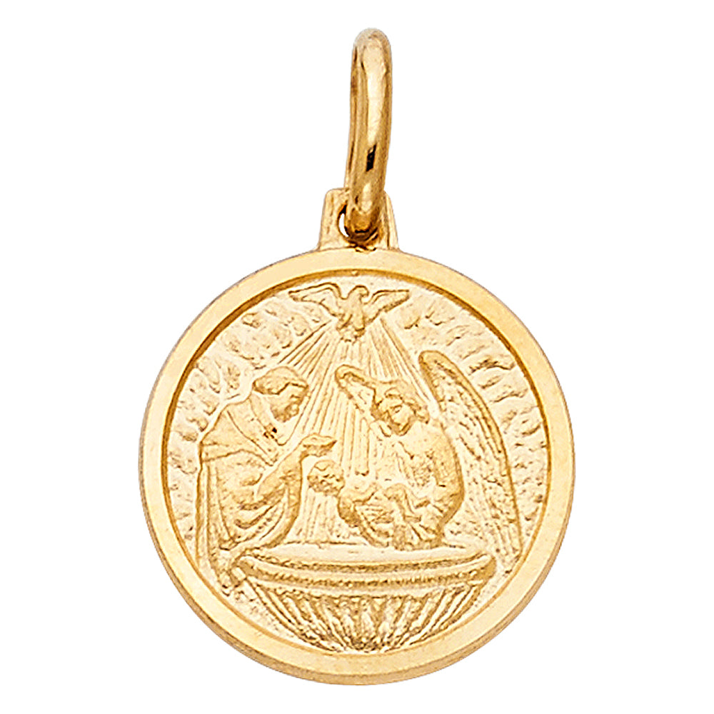 14K Yellow Gold Religious Pendant - PT285