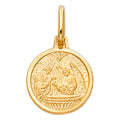 14K Yellow Gold Religious Pendant - PT286