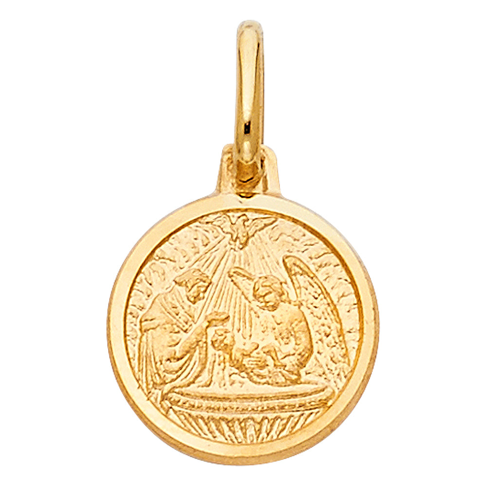 14K Yellow Gold Religious Pendant - PT286
