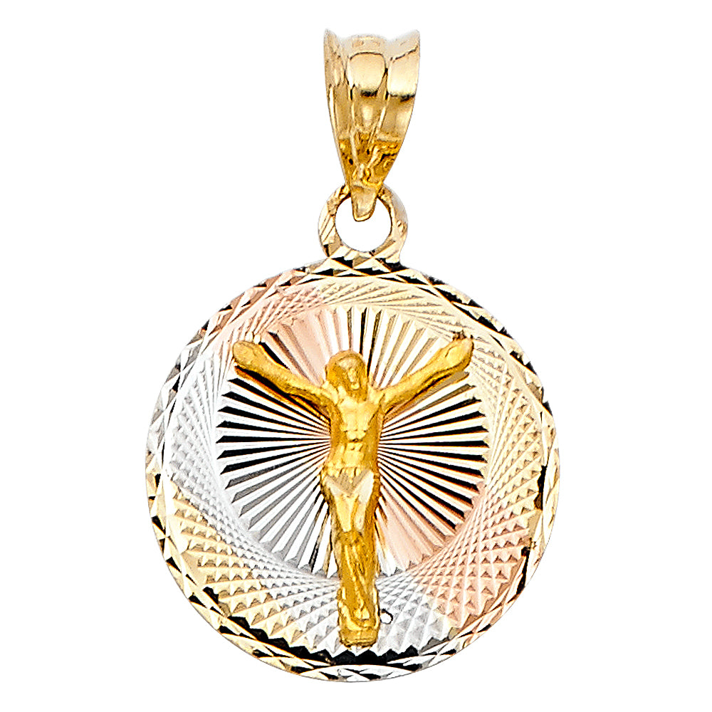 14K Yellow Gold Religious Pendant - PT295