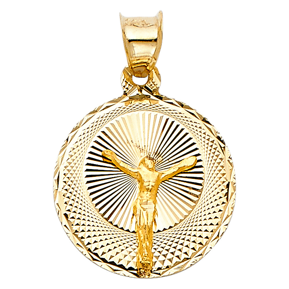 14K Yellow Gold Religious Pendant - PT300
