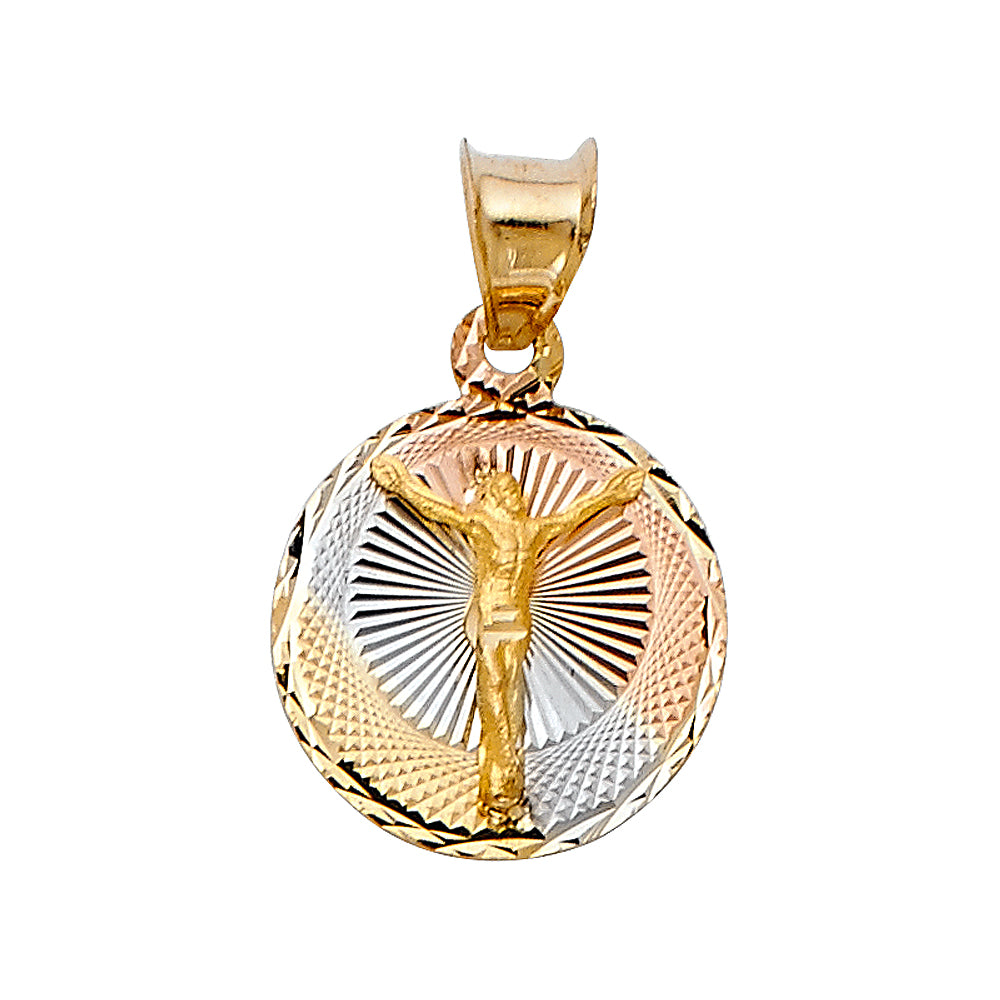 14K Yellow Gold Religious Pendant - PT301