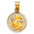 14K Yellow Gold Religious Pendant - PT306