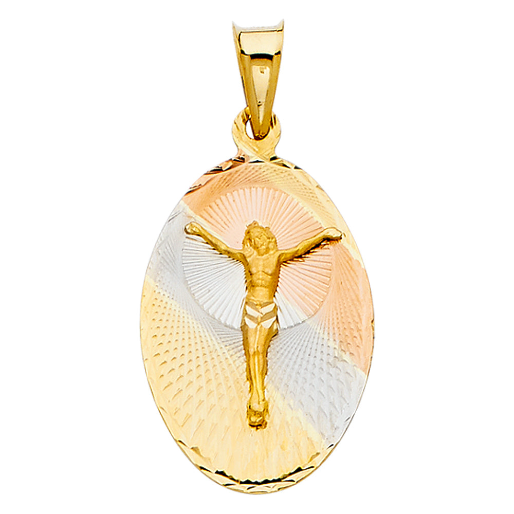 14K Yellow Gold Religious Pendant - PT324