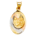 14K Yellow Gold Religious Pendant - PT327