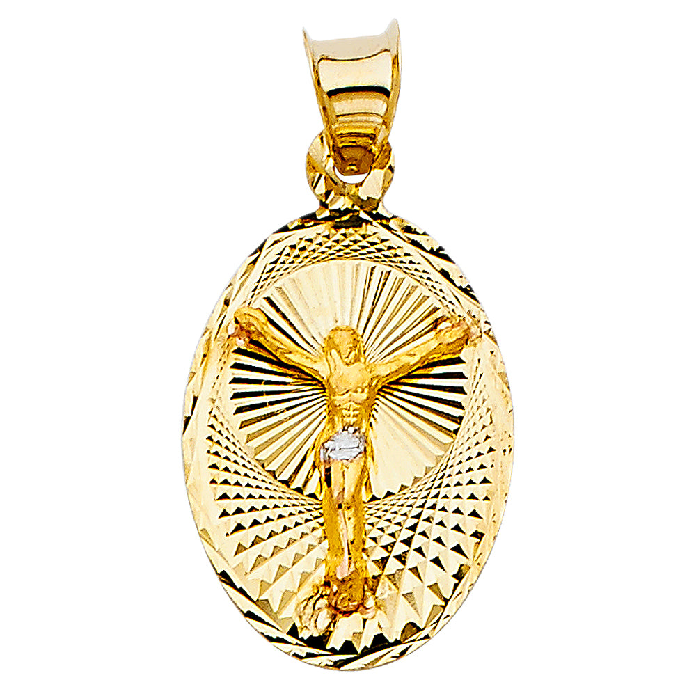 14K Yellow Gold Religious Pendant - PT332