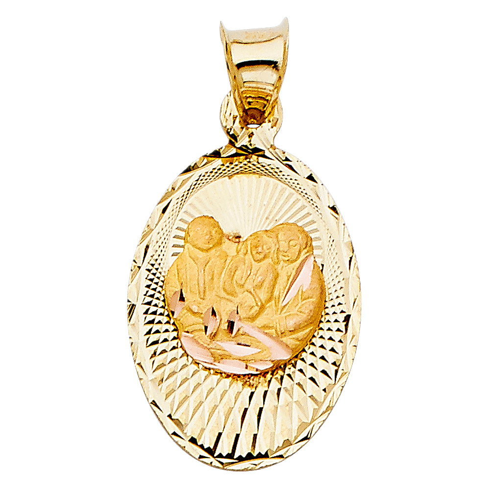 14K Yellow Gold Religious Pendant - PT333