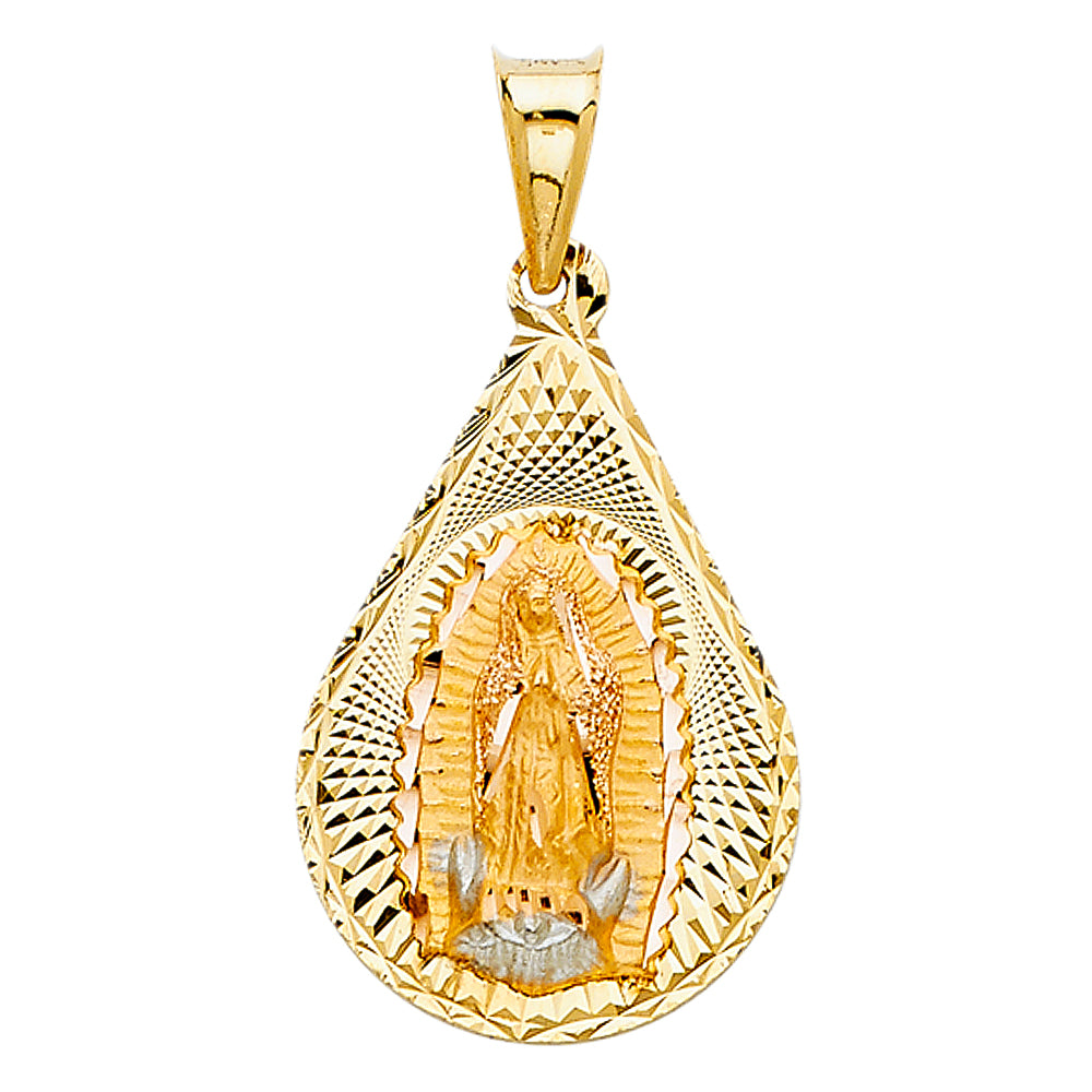 14K Yellow Gold Religious Pendant - PT347