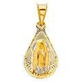 14K Yellow Gold Religious Pendant - PT348