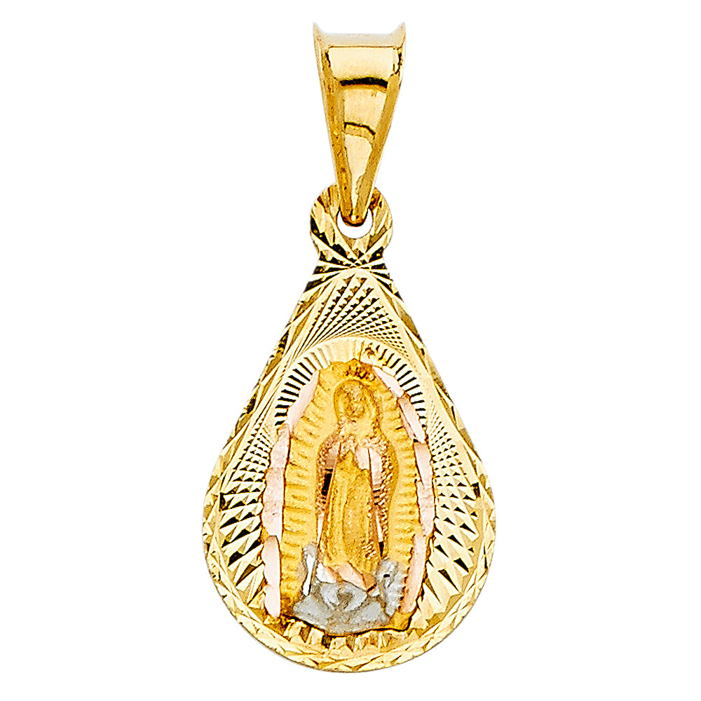 14K Yellow Gold Religious Pendant - PT348