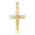 14K Yellow Gold Crucifix Cross Pendant - PT352