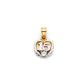 14K Yellow Gold Flower & 15 Años Pendant - PT368