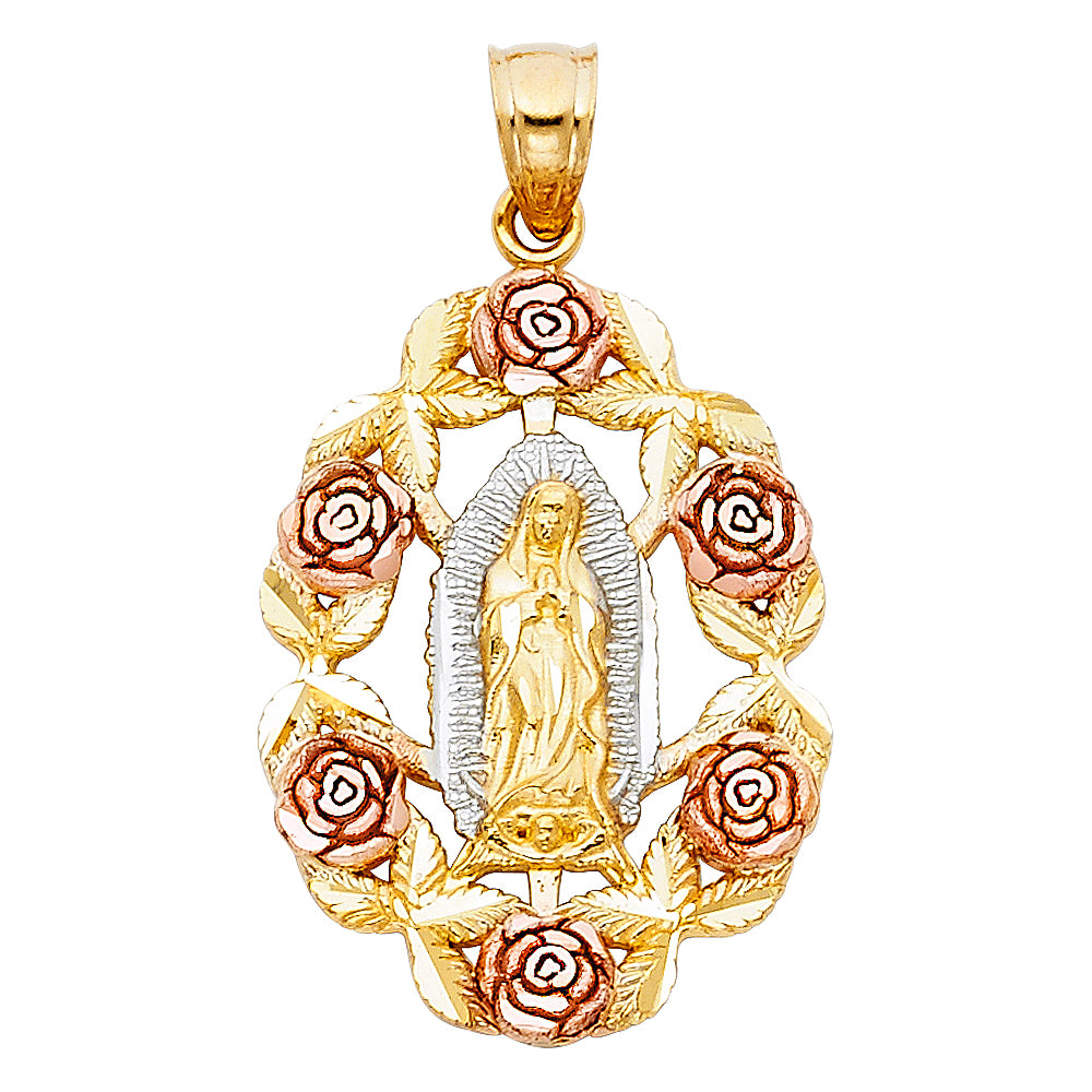 14K Yellow Gold Religious Pendant - PT378