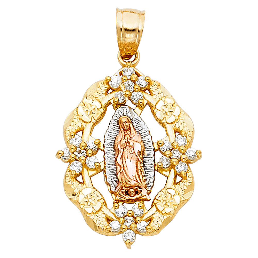 14K Yellow Gold Religious Pendant - PT379