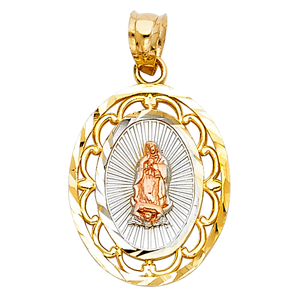 14K Yellow Gold Religious Pendant - PT380