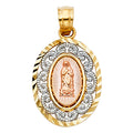 14K Yellow Gold Religious Pendant - PT381
