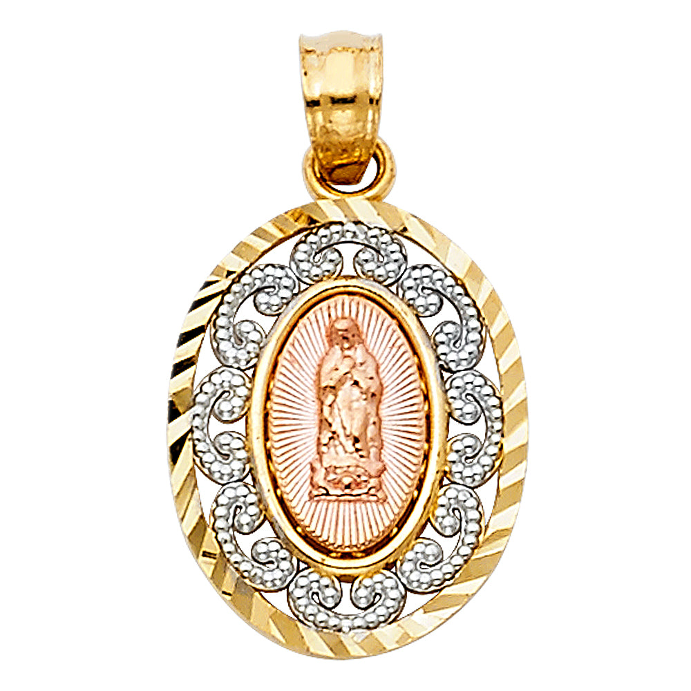 14K Yellow Gold Religious Pendant - PT381